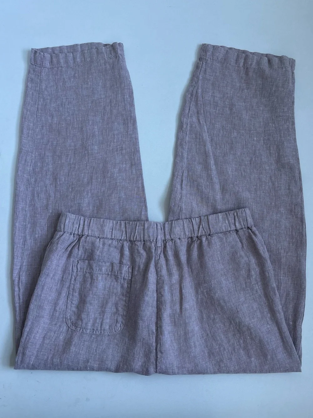 Quince 100% European Linen Pants Vintage Pink Chambray Medium